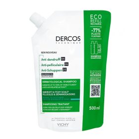 DERCOS SHAMPOING ANTI-PELLICULAIRE CHEVEUX NORMAUX À GRAS RECHARGE 500 ML<span class="format-sus"><b>Format :</b>500 ml</span>