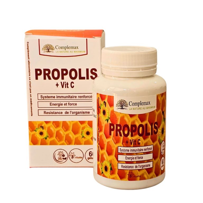 COMPLEMAX PROPOLIS PLUS VITAMINE C<span class="format-sus"><b>Format :</b>60 gélules</span>