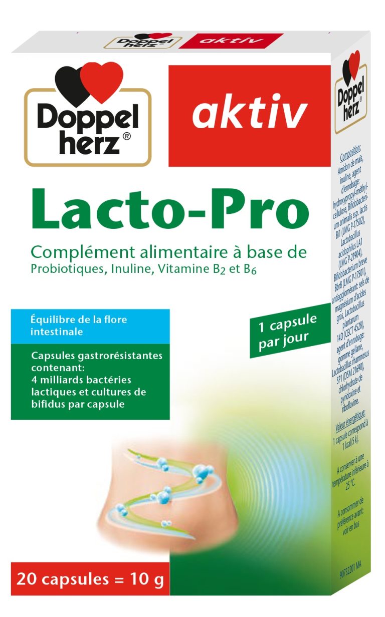 DOPPELHERZ AKTIV LACTO-PRO<span class="format-sus"><b>Format :</b>20 gélules</span>