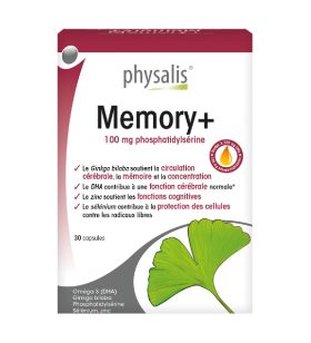 PHYSALIS MEMORY +<span class="format-sus"><b>Format :</b>30 comprimés</span>