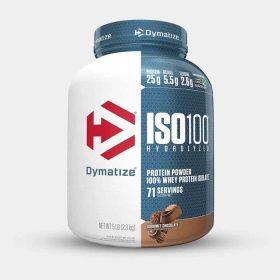 DYMATIZE ISO 100 GOURMET CHOCOLATE 2.3 KG<span class="format-sus"><b>Format :</b>2.3 KG</span>