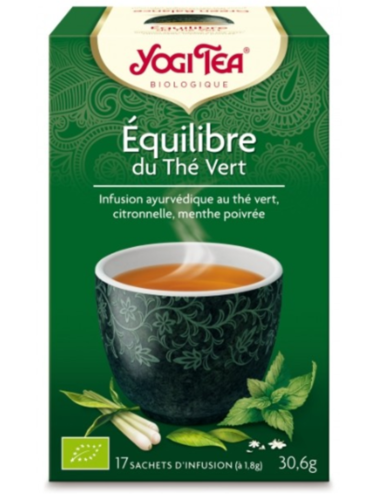 YOGI TEA  INFUSION EQUILIBRE THE VERT 17S<span class="format-sus"><b>Format :</b>17 S</span>