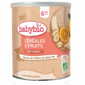BABYBIO CEREALES 3 FRUITS AVEC QUINOA