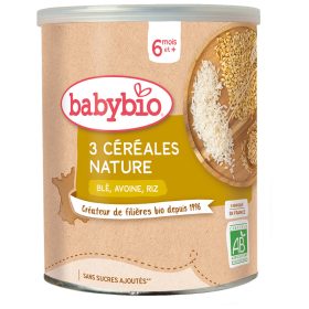BABYBIO 3 CEREALES NATURE BLE AVOINE RIZ