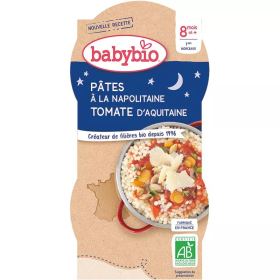 BABYBIO BOL BONNE NUIT PATES NAPOLITAINES 2x200G<span class="format-sus"><b>Format :</b>2X200G</span>