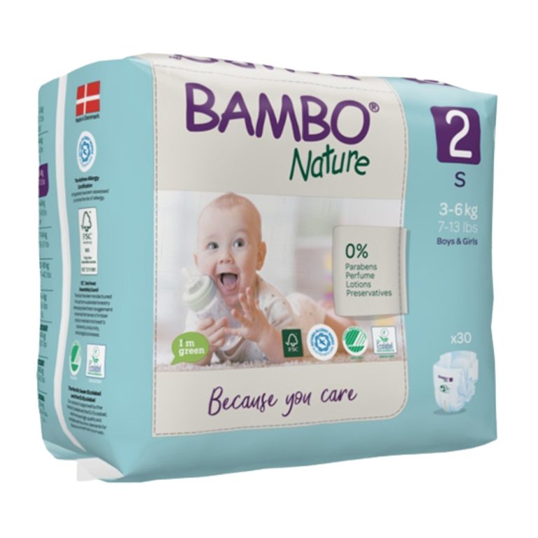 Bambo Nature Couches N°2 S 3-6Kg – 30u<span class="format-sus"><b>Format :</b>30U</span>