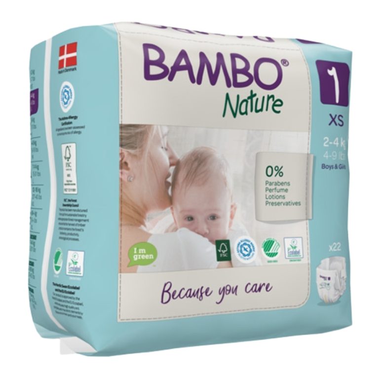 Bambo Nature Couches N°1 XS 2-4Kg – 22u<span class="format-sus"><b>Format :</b>22 U</span>