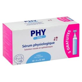 GILBERT SERUM PHYSIOLOGIQUE 5 ML Boîte DE 40+5 UNIDOSES GRATUITES<span class="format-sus"><b>Format :</b>40 UNIDOSE+5</span>