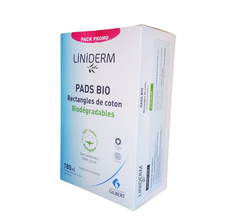 GILBERT PADS BIO RECTANGLES DE COTON B180<span class="format-sus"><b>Format :</b>180 UNITE</span>