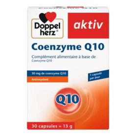 DOPPELHERZ aktiv coenzyme q10<span class="format-sus"><b>Format :</b>30 capsules</span>