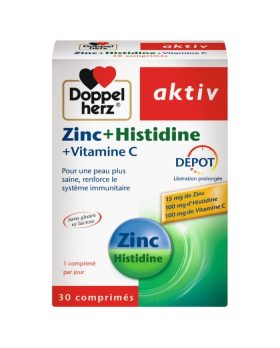 DOPPELHERZ ZINC HISTIDINE VITC 30COMP<span class="format-sus"><b>Format :</b>30 capsules</span>