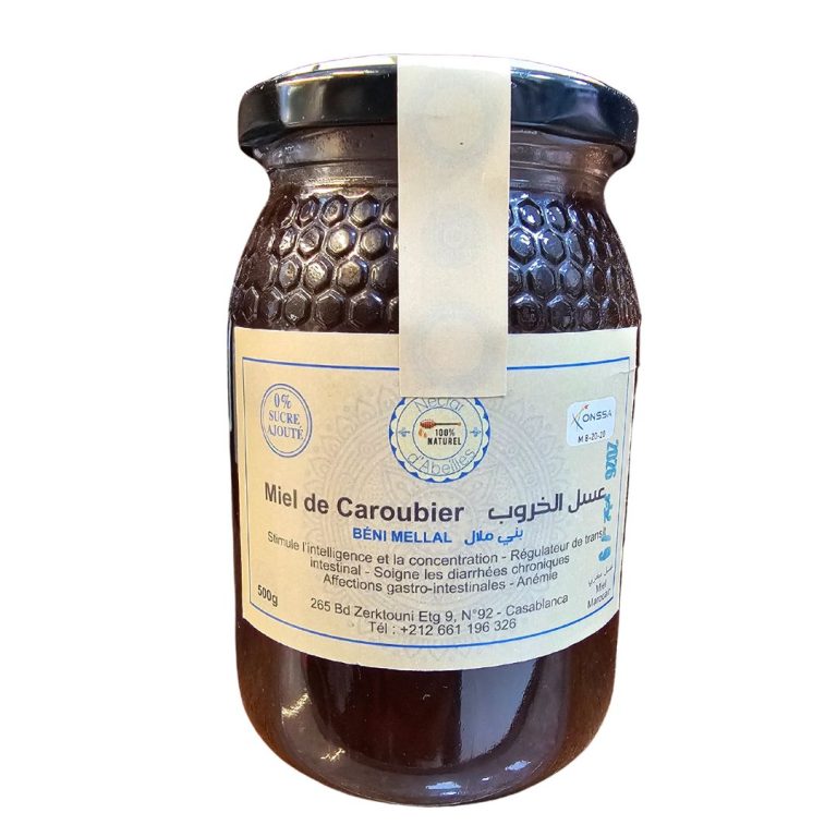 NECTAR D'ABEILLE MIEL DE CAROUBIER<span class="format-sus"><b>Format :</b>250 gr</span>