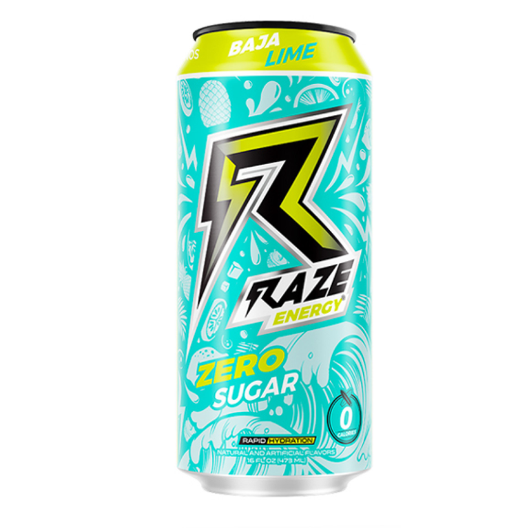 RAZE Zero Sugar Energy BAJA LIME 473ml<span class="format-sus"><b>Format :</b>474 ML</span>