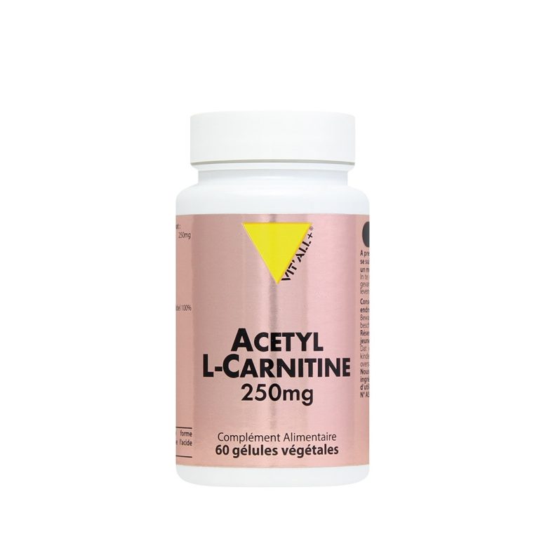 VITALL+ ACETYL L-CARNITINE 250 mg<span class="format-sus"><b>Format :</b>60 gélules</span>