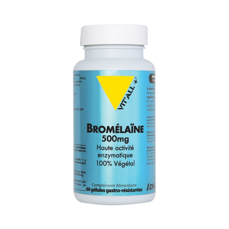 VITALL+ BROMELAINE 500 mg<span class="format-sus"><b>Format :</b>60 gélules</span>