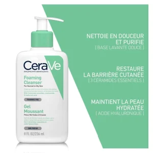 CERAVE GEL MOUSSANT NETTOYANT 236 ML | LABELPARA.MA