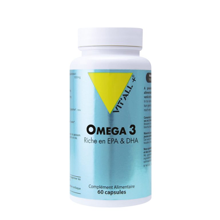 VITALL+ OMEGA 3 1000 mg<span class="format-sus"><b>Format :</b>60 capsules</span>