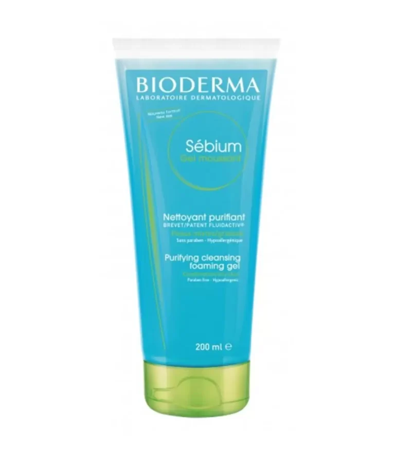 BIODERMA SEBIUM GEL MOUSSANT 200 ml<span class="format-sus"><b>Format :</b>Flacon pompe 200 ml</span>