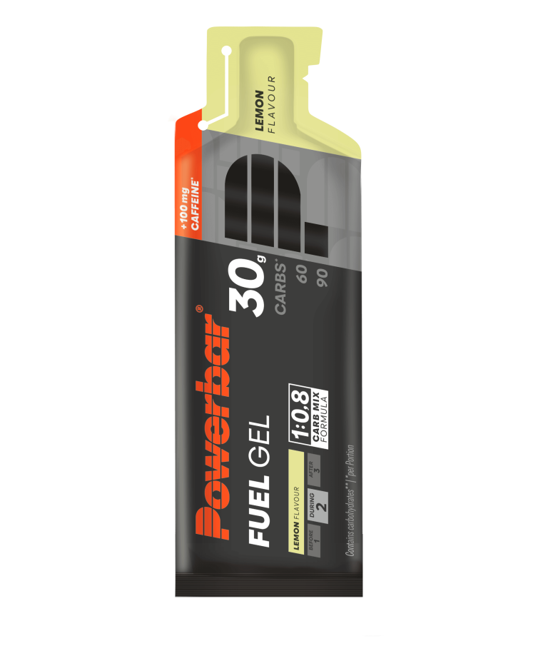 Powerbar Fuel 30 Gel - Carbohydrate Gel - LEMON + Cafféine