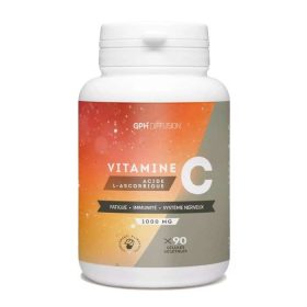 GPH VITAMINE C ACIDE L ASCORBIQUE 1000 MG 90 GELULES<span class="format-sus"><b>Format :</b>90 gélules</span>