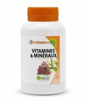 MGD Vitamines et Minéraux 120 Gélules<span class="format-sus"><b>Format :</b>120 gélules</span>
